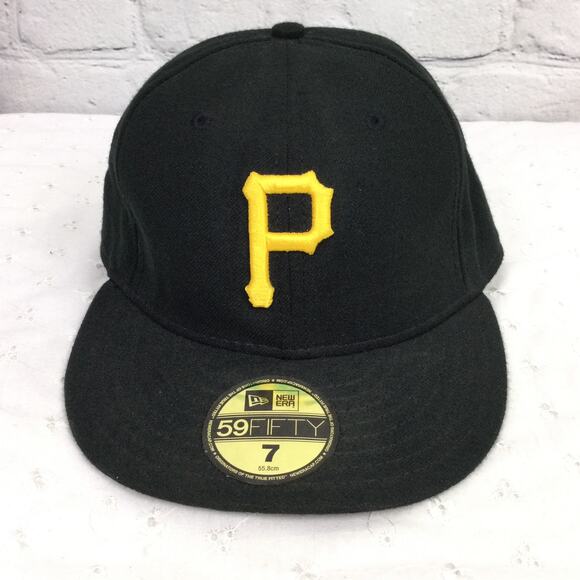 New Era 59Fifty Black Pittsburgh Official on Field Embroidered Logo Fitted Hat 7 - Picture 14 of 14